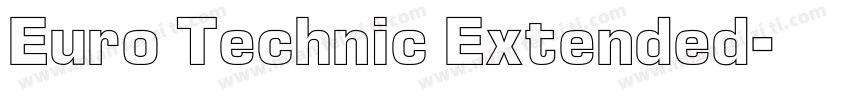 Euro Technic Extended字体转换
